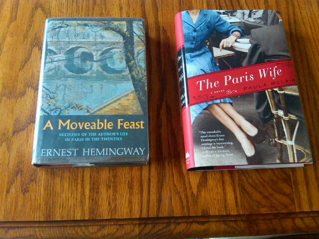 'A Moveable Feast' by Ernest Hemingway and 'The Paris Wife' by Paula McLain