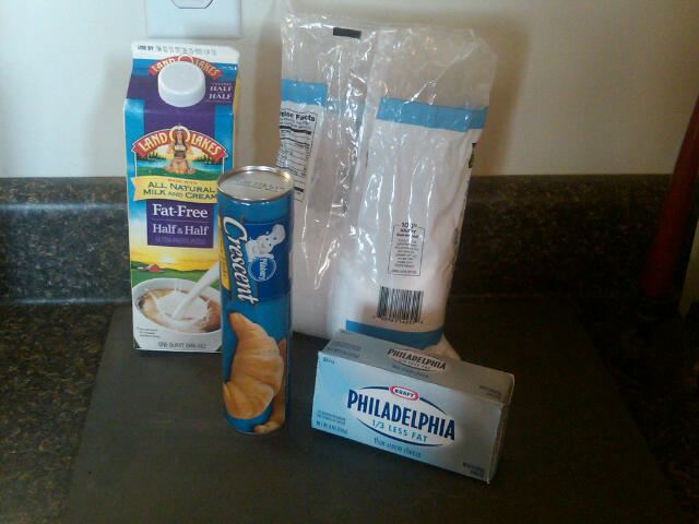 4 ingredients required for cheese danishes