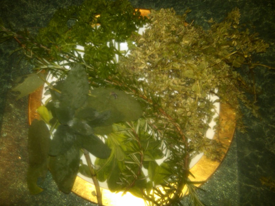 Parsley, Sage, Rosemary and Thyme - just like the song!