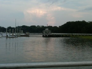 Hilton Head dock and sunset