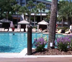 Hilton Head poolside cabanas