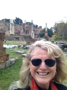 Rome Renee with forum behind