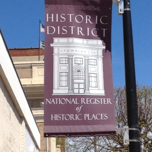 car show historic sign