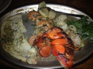 Carolina Beach broiled seafood